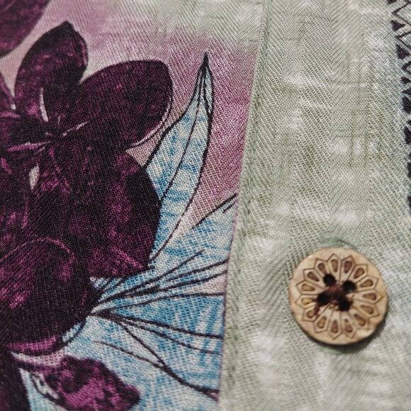 Caribbean joe Hawaiian Shirt for Men Size Medium Short Sleeve tropical shirt - Picture 8 of 10